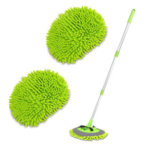2 in 1 Chenille Microfiber Car Wash Brush Mop Set